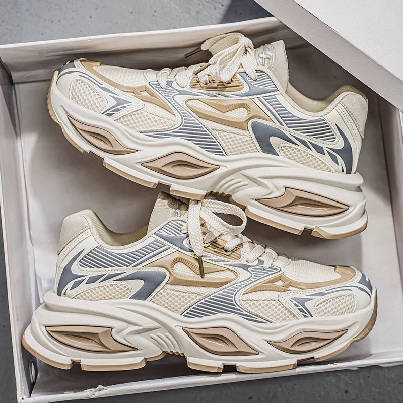 Tendência de calçado desportivo casual masculinos