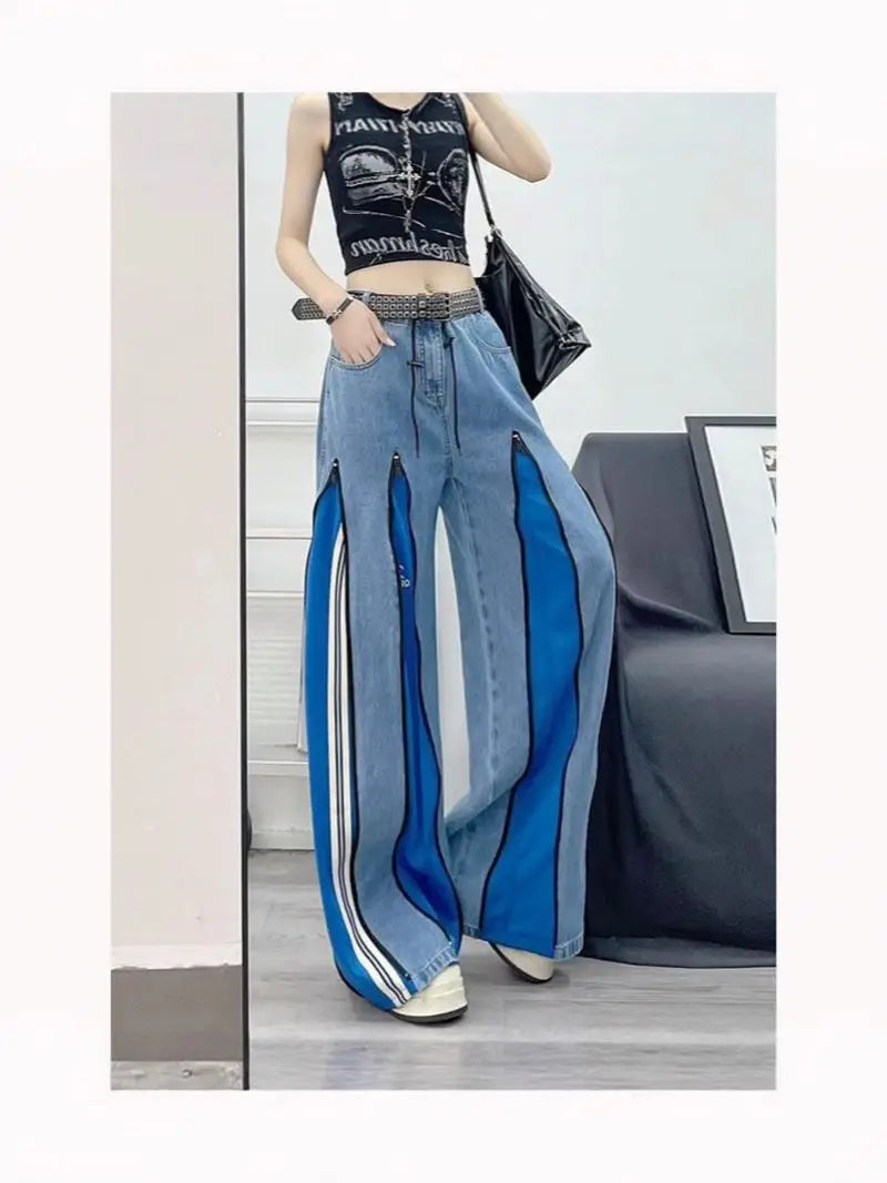 Novo estilo casual feminino com fechos