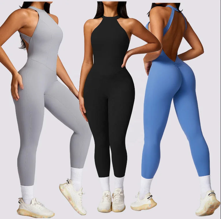 Roupa desportiva feminina de compressão
