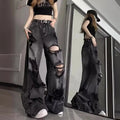Calça de ganga rasgada para mulher para o verão