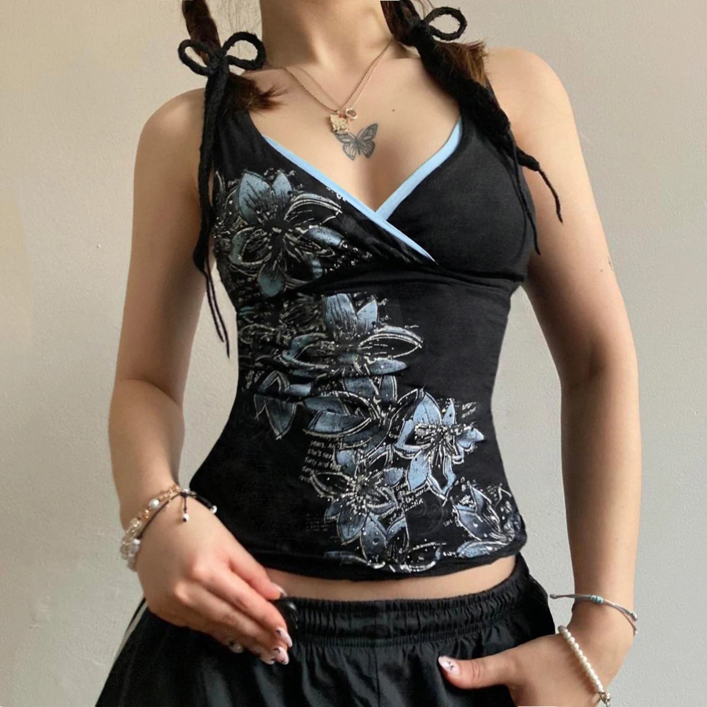 Estilo Dark Punk Floral