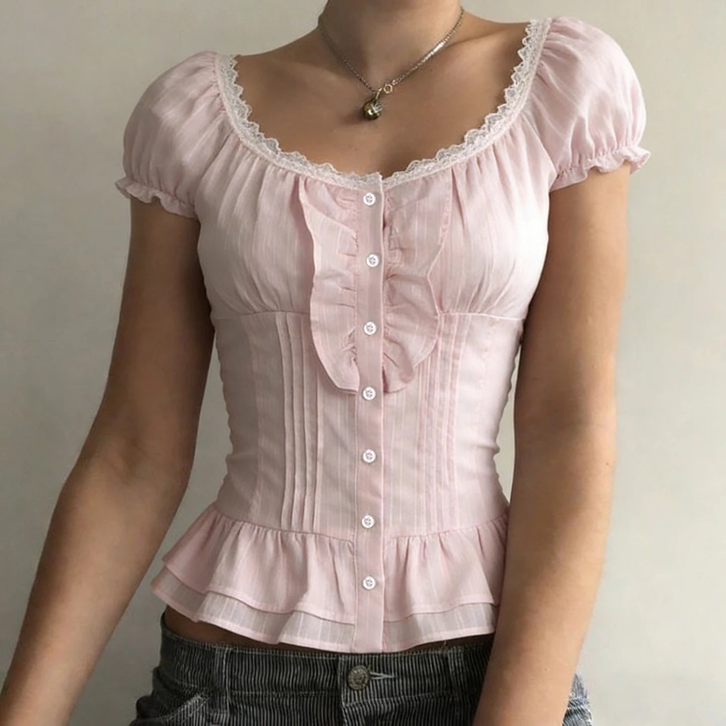 American Style Pink Lace