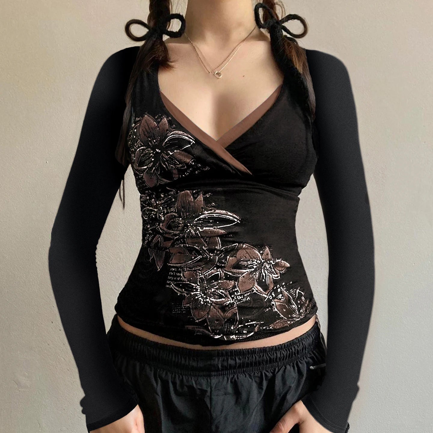 Estilo Dark Punk Floral