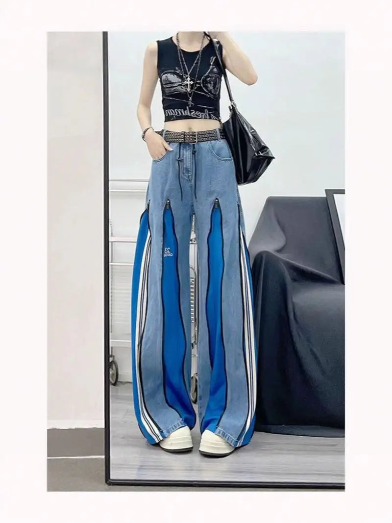 Novo estilo casual feminino com fechos