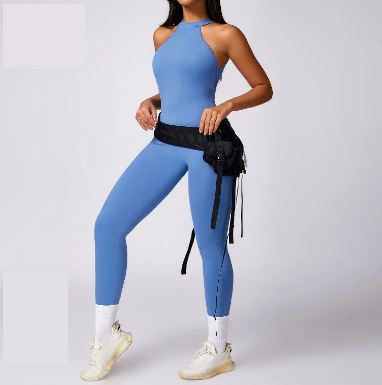 Roupa desportiva feminina de compressão
