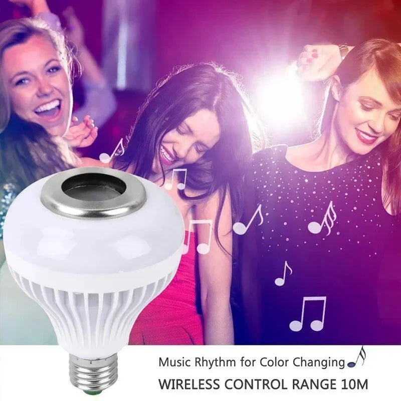 lâmpada rgb multi-cor alto-falante