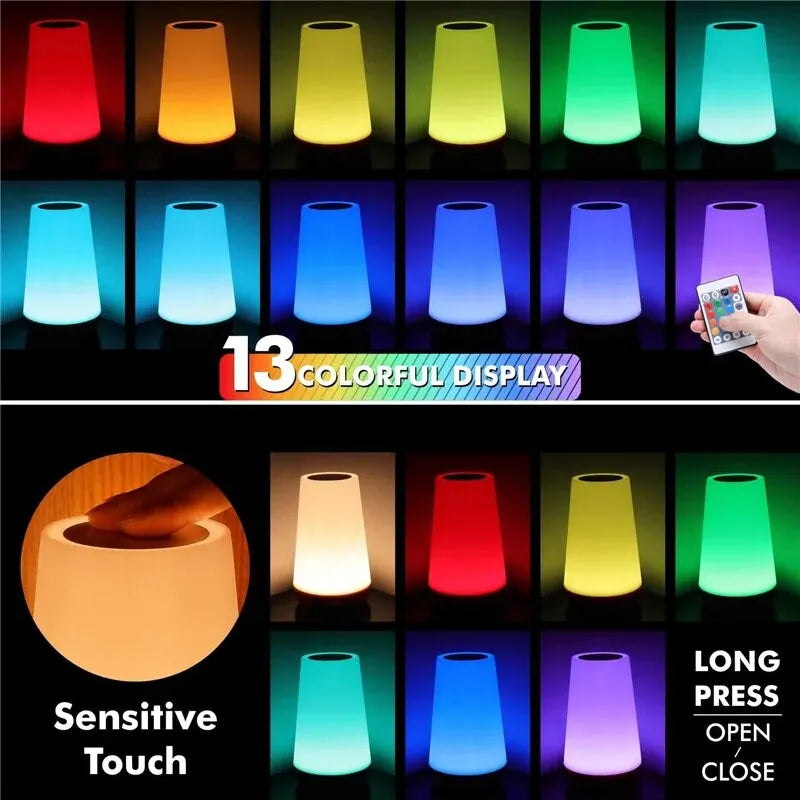 Lampada noturna 13 cores