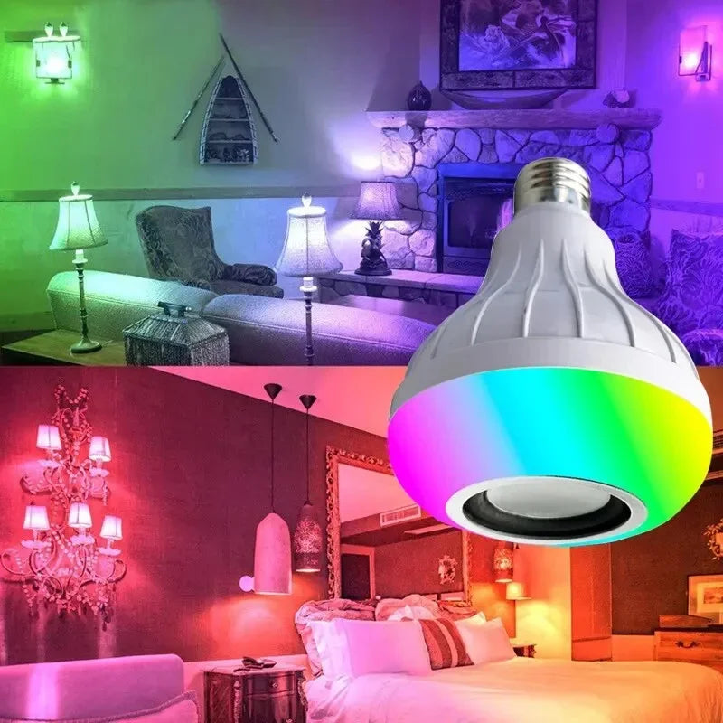 lâmpada rgb multi-cor alto-falante