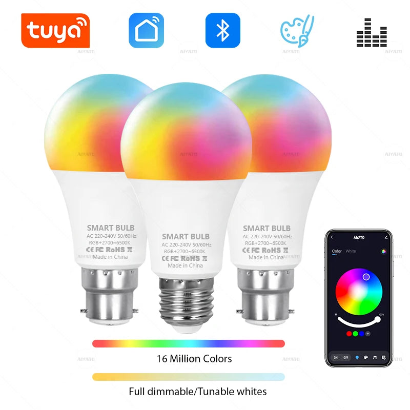 bluetooth lâmpada led regulável