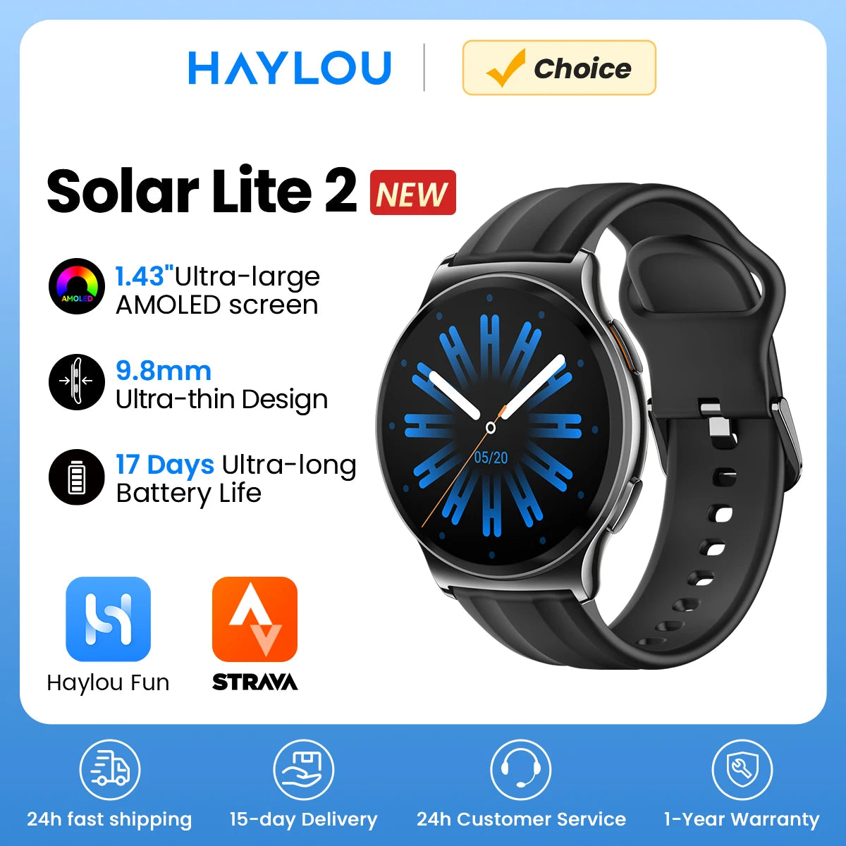 HAYLOU Solar Lite 2 Smartwatch